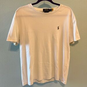 Polo Ralph Lauren Classic Fit Soft Cotton Crewneck T-Shirt, Off-White